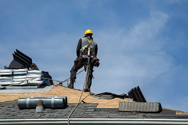 Professional Roof Replacement technician working in West Palm Beach, FL